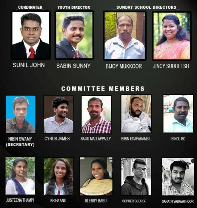 യൂത്ത്-സണ്ടേസ്കൂൾ ഭാരവാഹികൾ